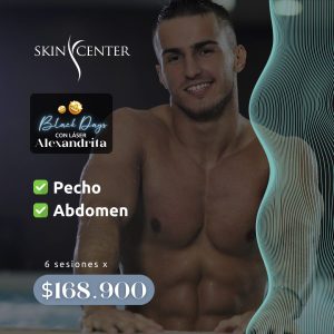 Depilación Láser Alexandrita - Pecho + Abdomen