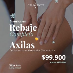 5 Depilación Láser Alexandrita - 6 ses Rebaje a elección + Axilas