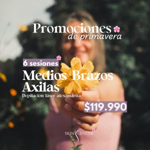 6 Dep. Láser Alexandrita - 6 ses Medio brazo + Axilas