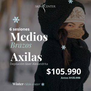 Dep. Láser Alexandrita - 6 ses Medio brazo + Axilas