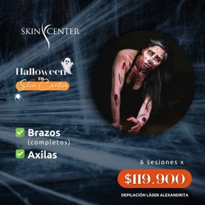 Depilación Láser Alexandrita - 6 ses de Brazos Completos + Axilas