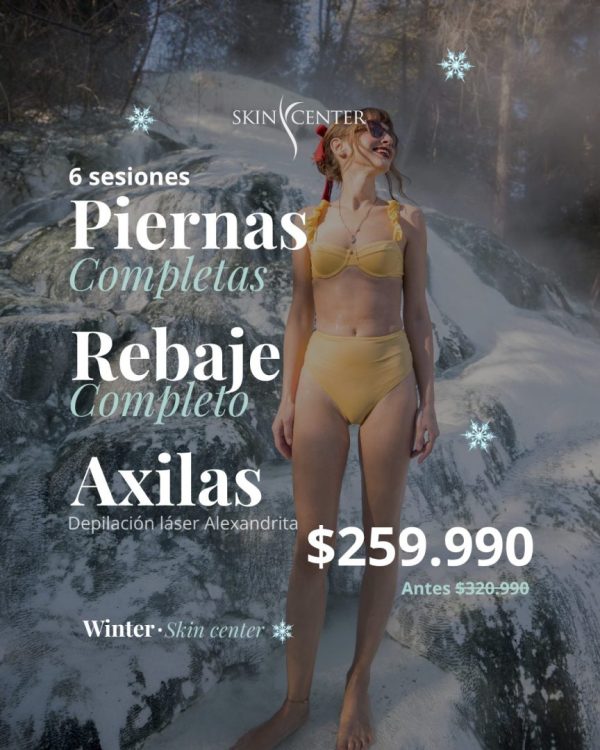 Depilación Láser Alex.- 6 ses Pierna Completa + Rebaje + Axilas