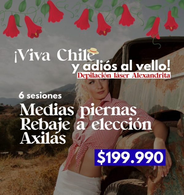 Dep. Láser Alexandrita Medias piernas + Rebaje + Axilas