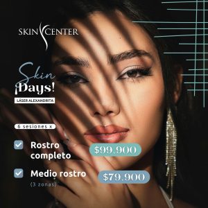 Depilación Alexandrita - 6 sesiones de Medio Rostro (3 zonas)