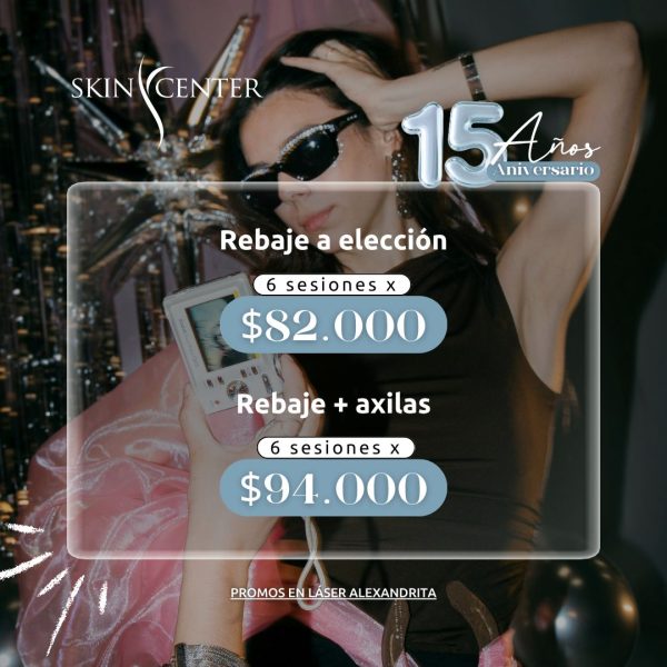 Depilación Láser Alexandrita - 6 ses Rebaje a elección + Axilas