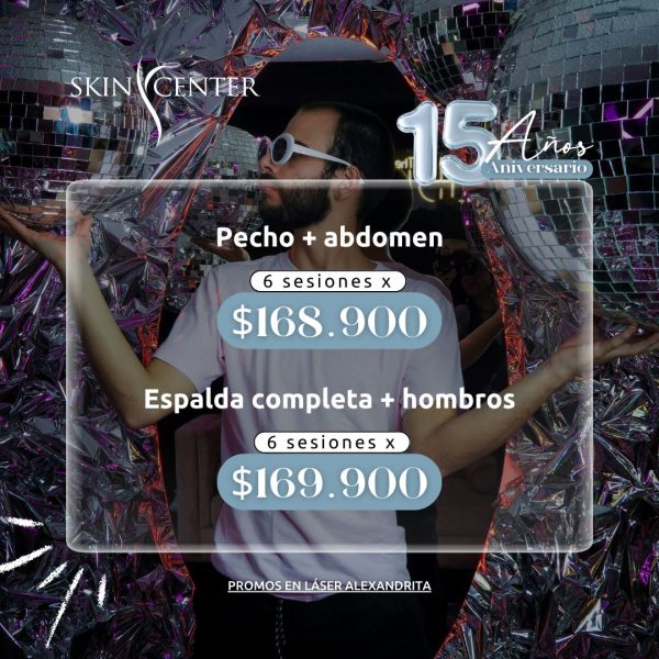 Depilación Láser Alexandrita - Pecho + Abdomen