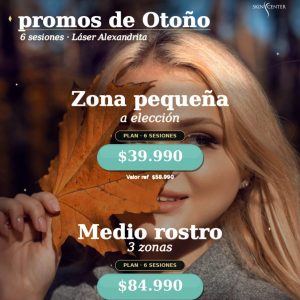 Depilación Alexandrita - 6 ses de Medio Rostro (3 zonas)