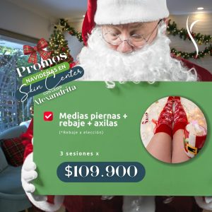 Dep. Láser Alexandrita 3 ses - Medias piernas + Rebaje + Axilas