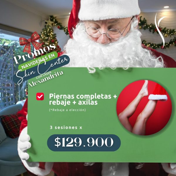Depilación Láser Alex- 3 ses - Pierna Completa + Rebaje + Axilas