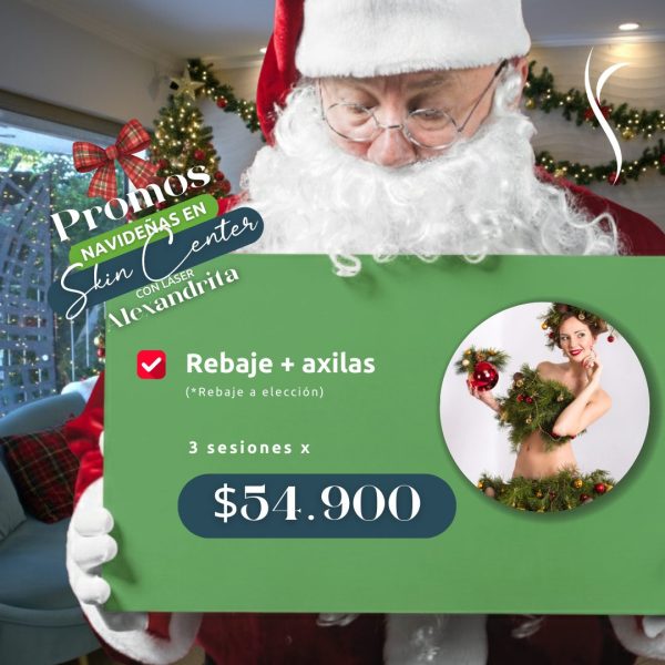 Depilación Láser Alexandrita - 3 ses Rebaje a elección + Axilas