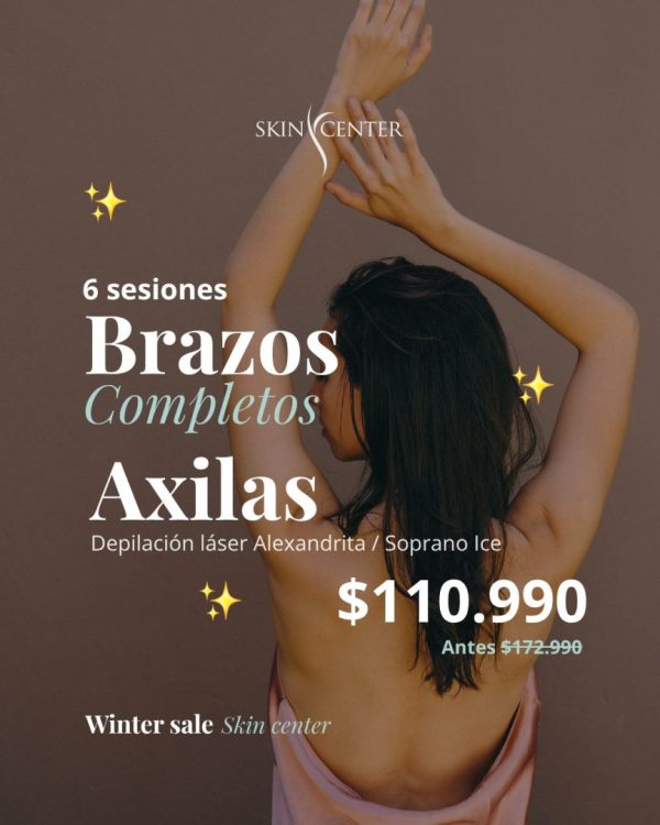 Winter Sale · 6 sesiones Brazos Completos + Axilas 0.990 Winter Sale · 6 sesiones Brazos Completos + Axilas $110.990