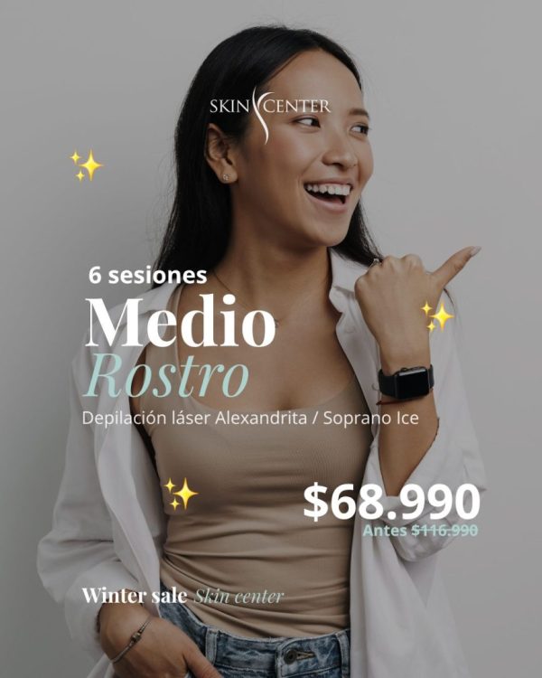 Winter Sale · 6 sesiones Medio Rostro $68.990