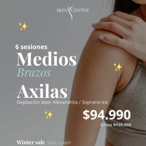 Winter Sale · 6 sesiones Medios Brazos + Axilas $94.990