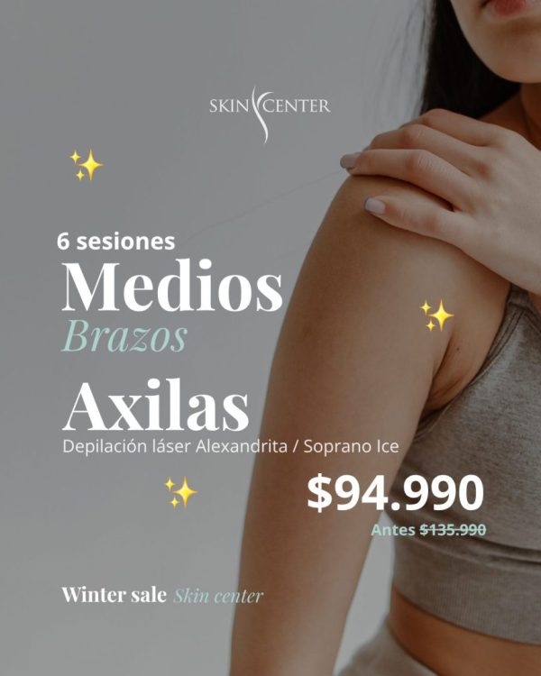 Winter Sale · 6 sesiones Medios Brazos + Axilas $94.990