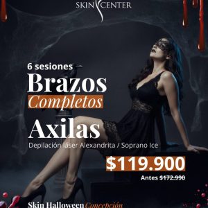 halloween-skin-2026-brazos-completos-axilas Skin Halloween Concepción - depilación láser brazos completos axilas
